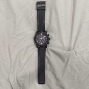 Burberry Men's Black and Red Sport Chronograph Watch
